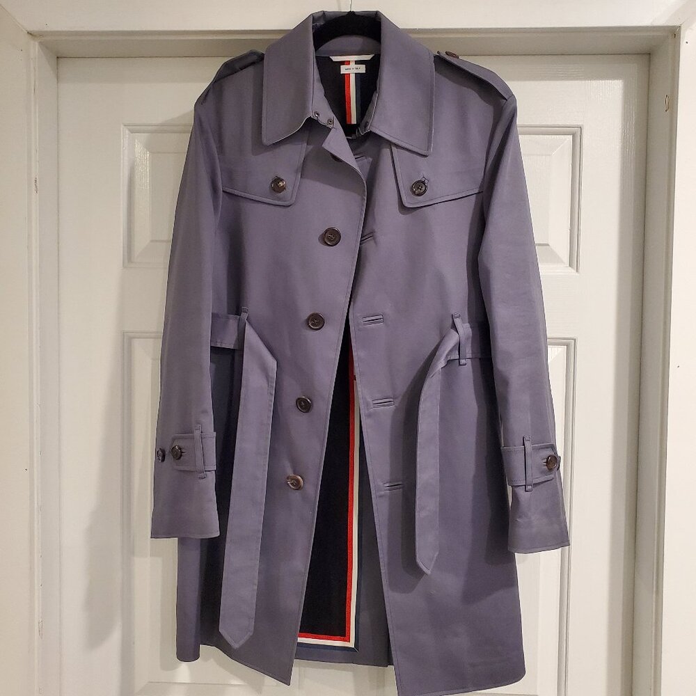 Thom Browne Men's Trench Coat, Size 0